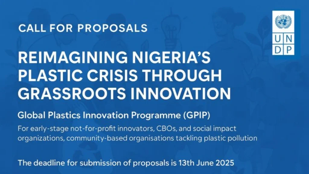 Call for Proposals: Reimagining Nigeria’s Plastic Crisis Through Grassroots Innovation