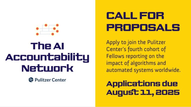 Pulitzer Center AI Accountability Fellowships 2025