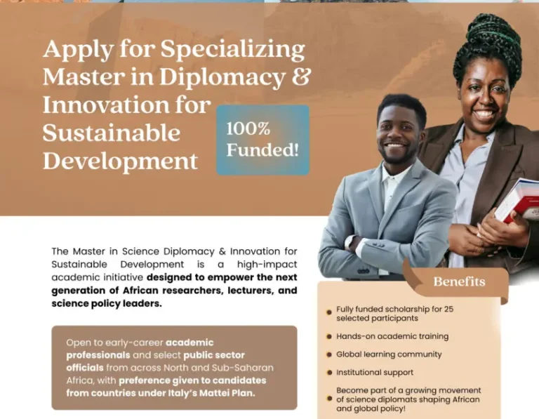 Politecnico di Milano Master in Science Diplomacy & Innovation for Sustainable Development 2025