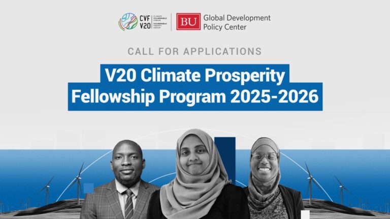 V20 Climate Prosperity Fellowship Program 2025-2026