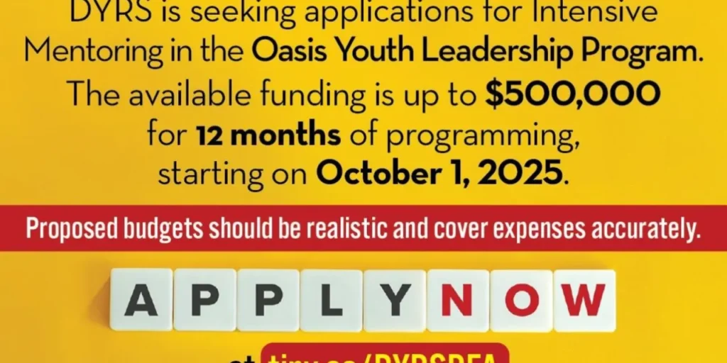 Intensive Mentoring for Oasis Youth Leadership Program