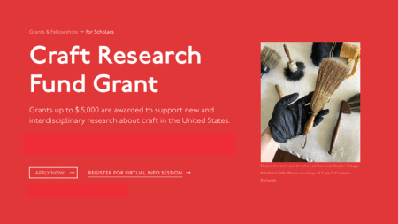 Craft Research Fund Grant 2026