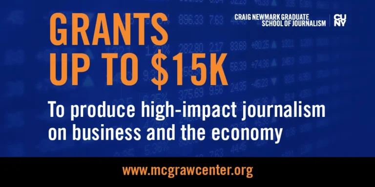 McGraw Fellowship for Business Journalism Fall 2025