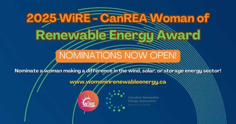 WiRE & CanREA Woman of Renewable Energy Award 2025