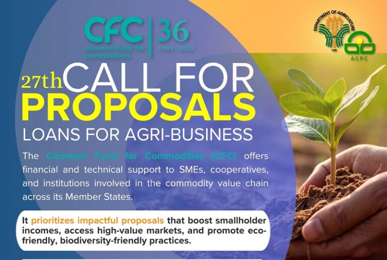 Common Fund for Commodities Call for Proposals 2025