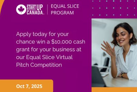 Startup Canada Equal Slice Virtual Pitch Competition 2025