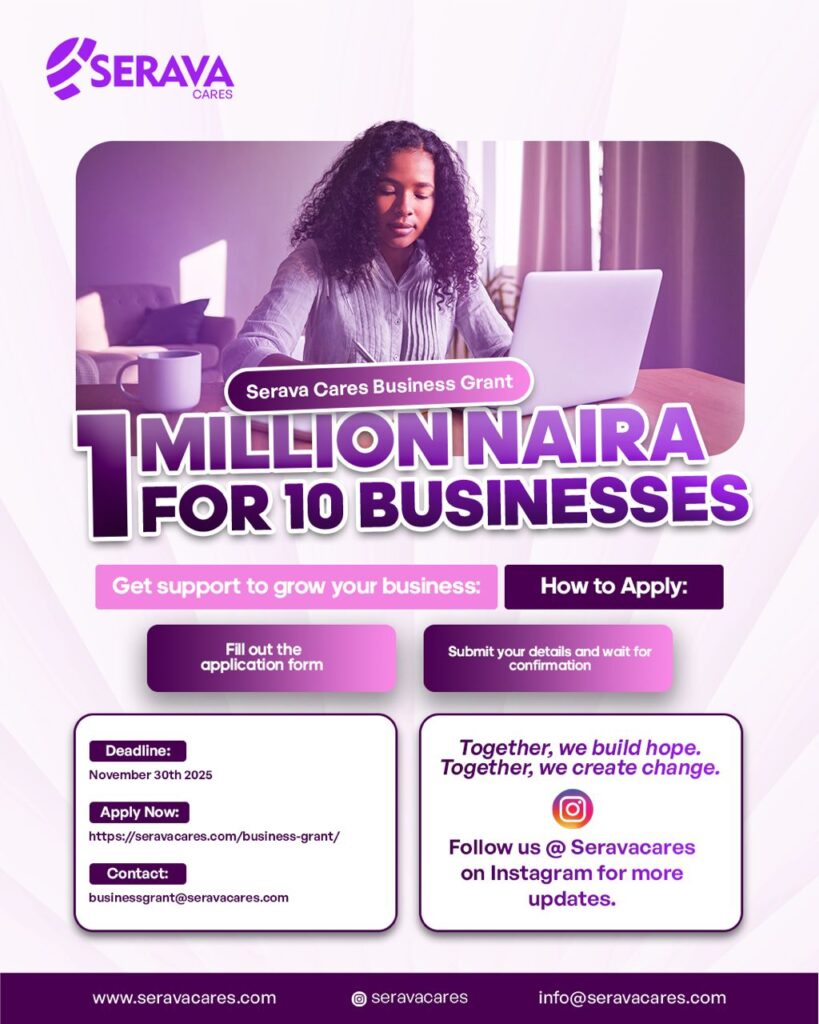 Serava Cares Business Grant 2025