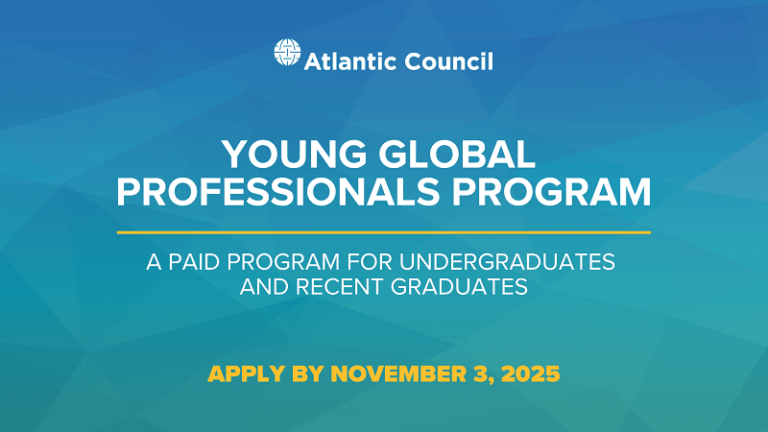 Atlantic Council Turkey Program Spring 2026 Young Global Professionals Program