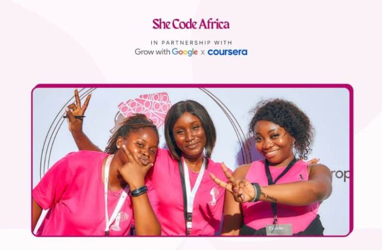 She Code Africa × Grow with Google Scholarship Program 2025