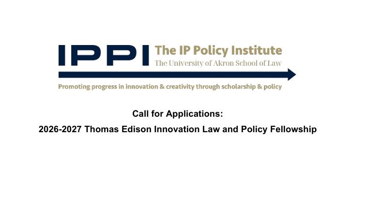 Thomas Edison Innovation Law and Policy Fellowship 2026–2027