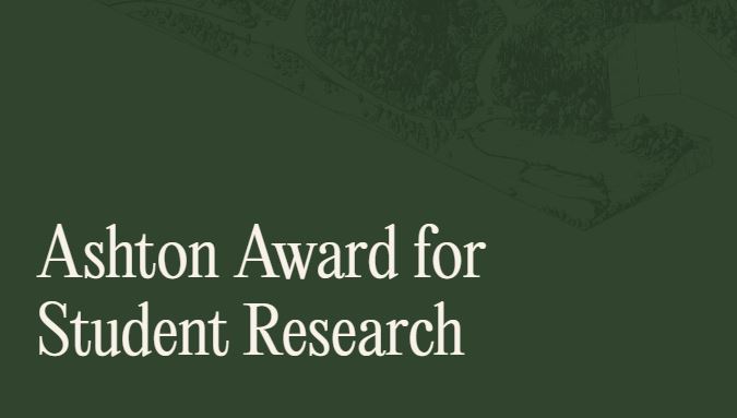 Ashton Award for Student Research 2026