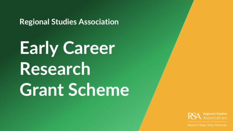 Regional Studies Association (RSA) Early Career Research Grant 2026