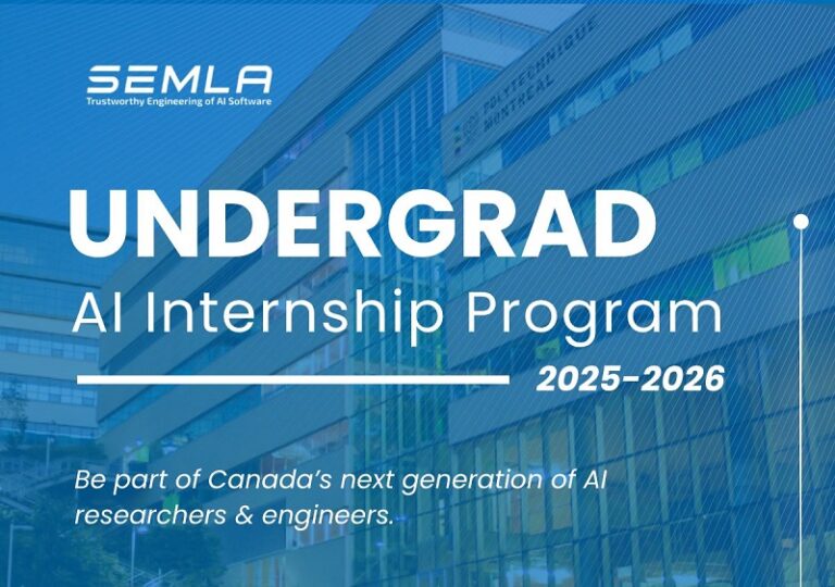 SEMLA Undergraduate AI Research Internship Program 2025–2026 SEMLA Undergraduate AI Research Internship Program 2025–2026