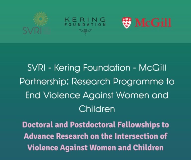 SVRI-Kering Foundation Early Career Research Fellowships 2026