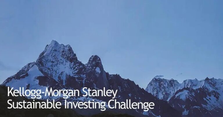 Kellogg-Morgan Stanley Sustainable Investing Challenge 2026