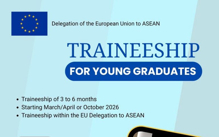 Funded Traineeship for Young Graduates at the EU Delegation to Indonesia – 2026 Funded Traineeship for Young Graduates at the EU Delegation to Indonesia – 2026