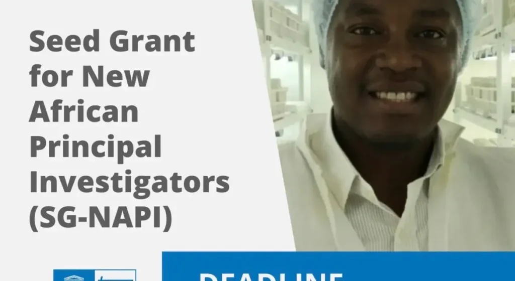 2026 TWAS Seed Grant for New African Principal Investigators (SG-NAPI)
