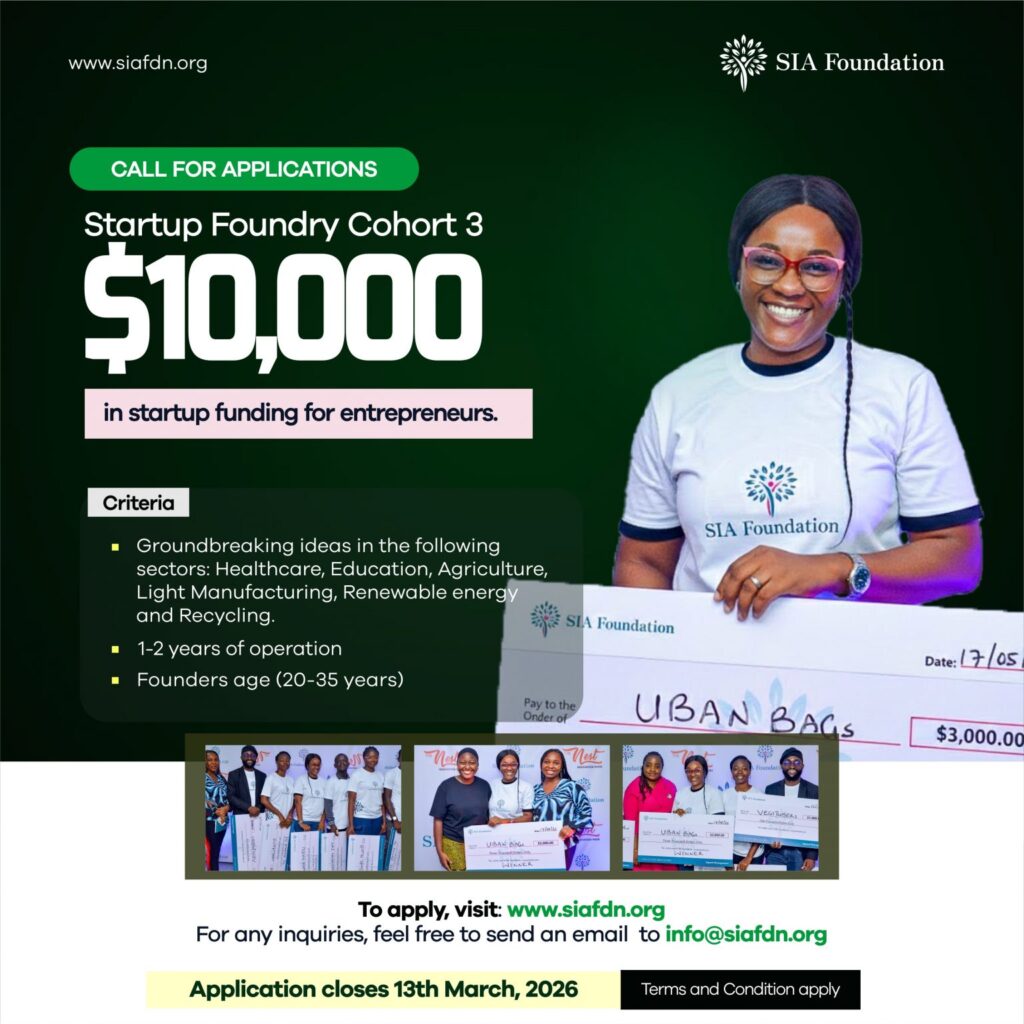 SIA Startup Foundry Cohort 3 for Entrepreneurs