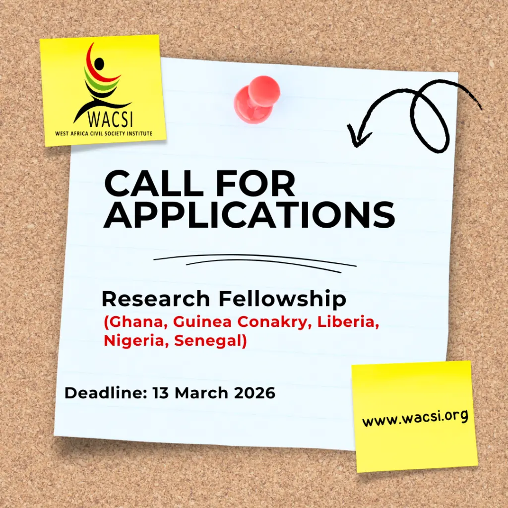 WACSI Research Fellowship 2026 for Emerging Scholars in West Africa (Fully Funded) WACSI Research Fellowship 2026