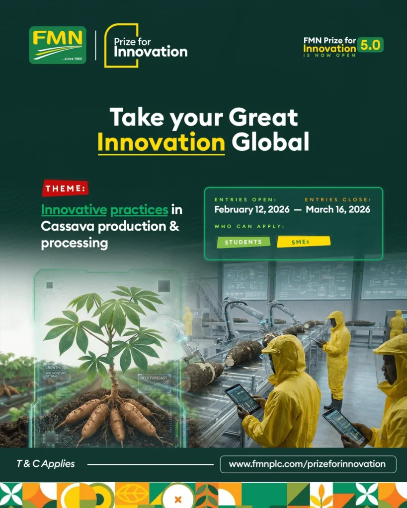 Flour Mills of Nigeria (FMN) Prize for Innovation Competition 2026